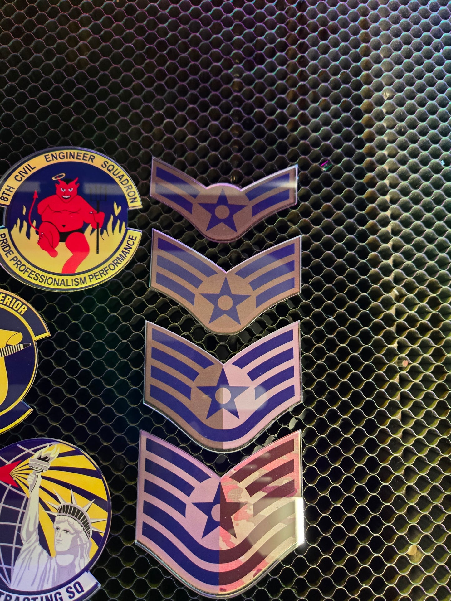 Acrylic Shadow Box Rank & Insignia